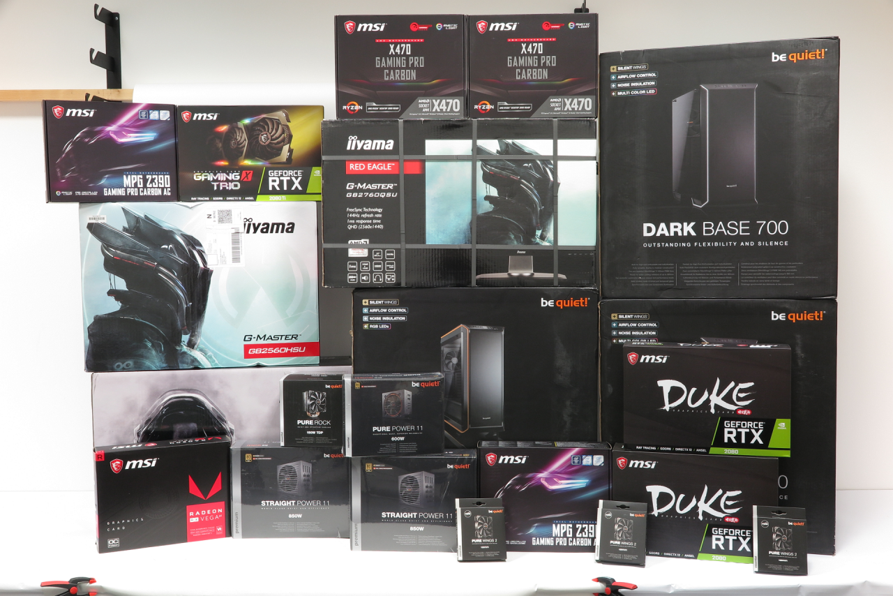 [07/12/2018] Pimp my PC 2018: Die zur Verfügung gestellte Hardware