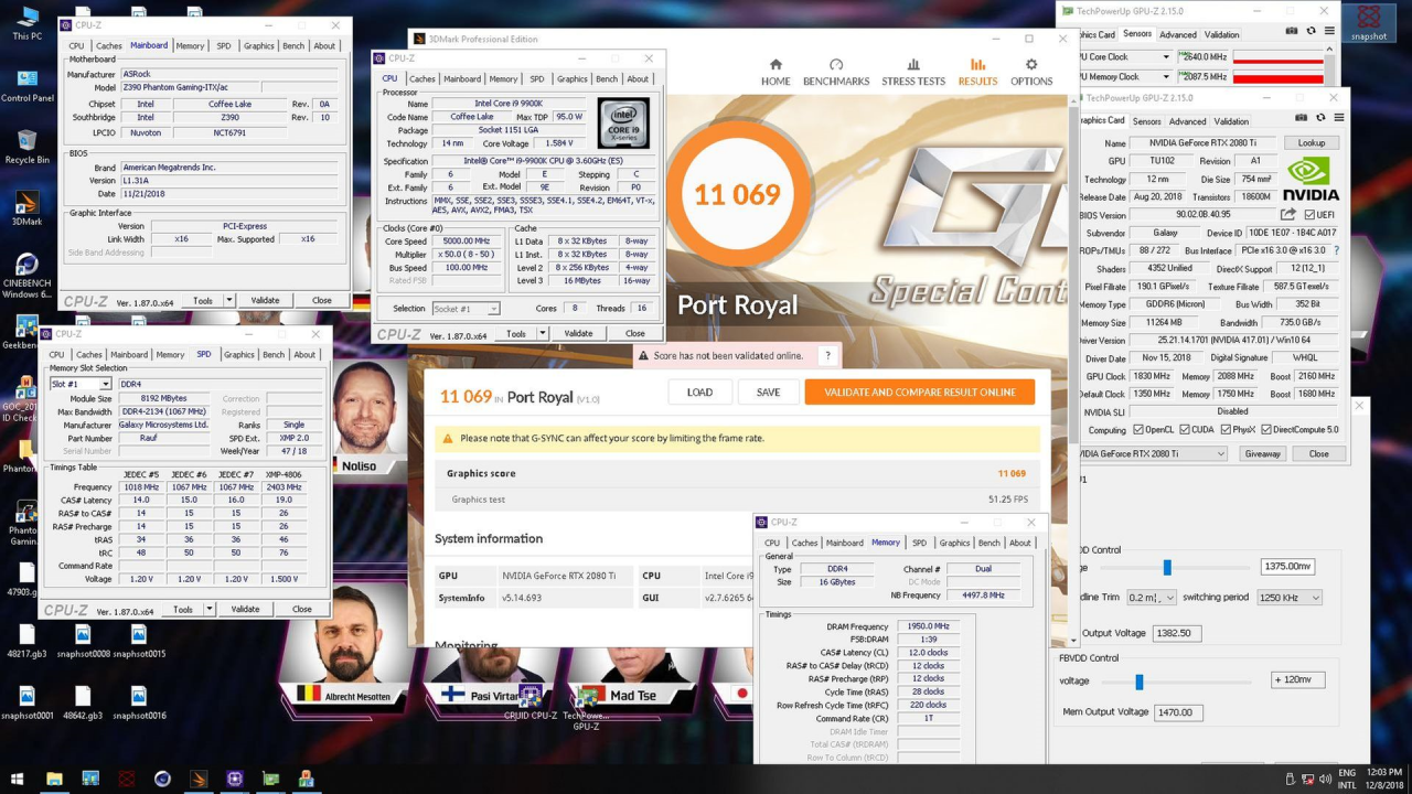 [17/12/2018] 3DMark Port Royal: RTX 2080 Ti mit 2.640 MHz schafft 51 Fps im Raytracing-Benchmark (2)
