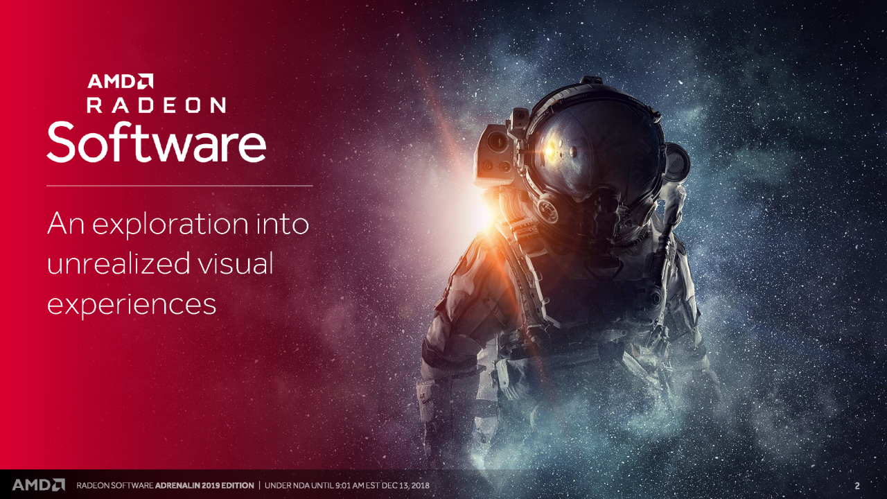 [13/12/2018] Radeon Software Adrenalin Edition 2019 Press entation 2