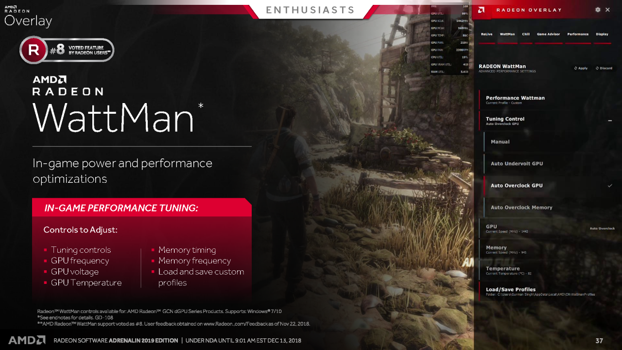 [13/12/2018] Radeon Software Adrenalin Edition 2019 Press entation 37