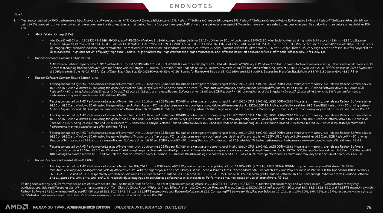 [13/12/2018] Radeon Software Adrenalin Edition 2019 Press entation 76