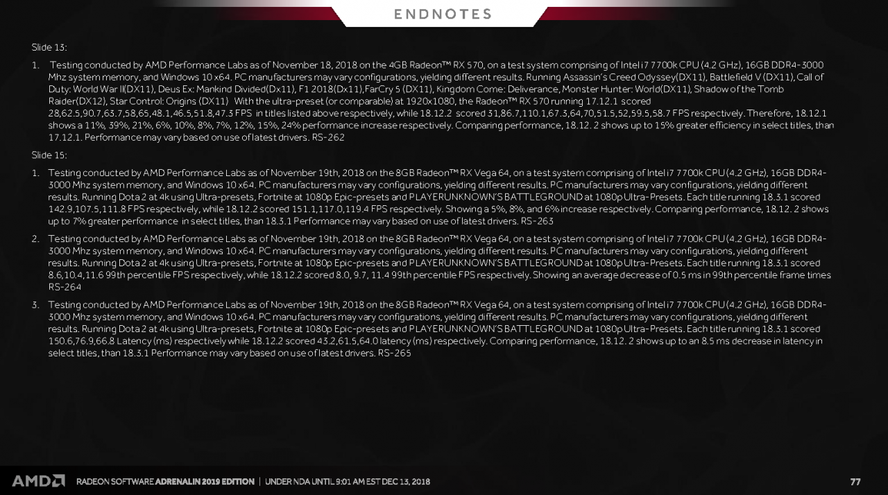 [13/12/2018] Radeon Software Adrenalin Edition 2019 Press entation 77