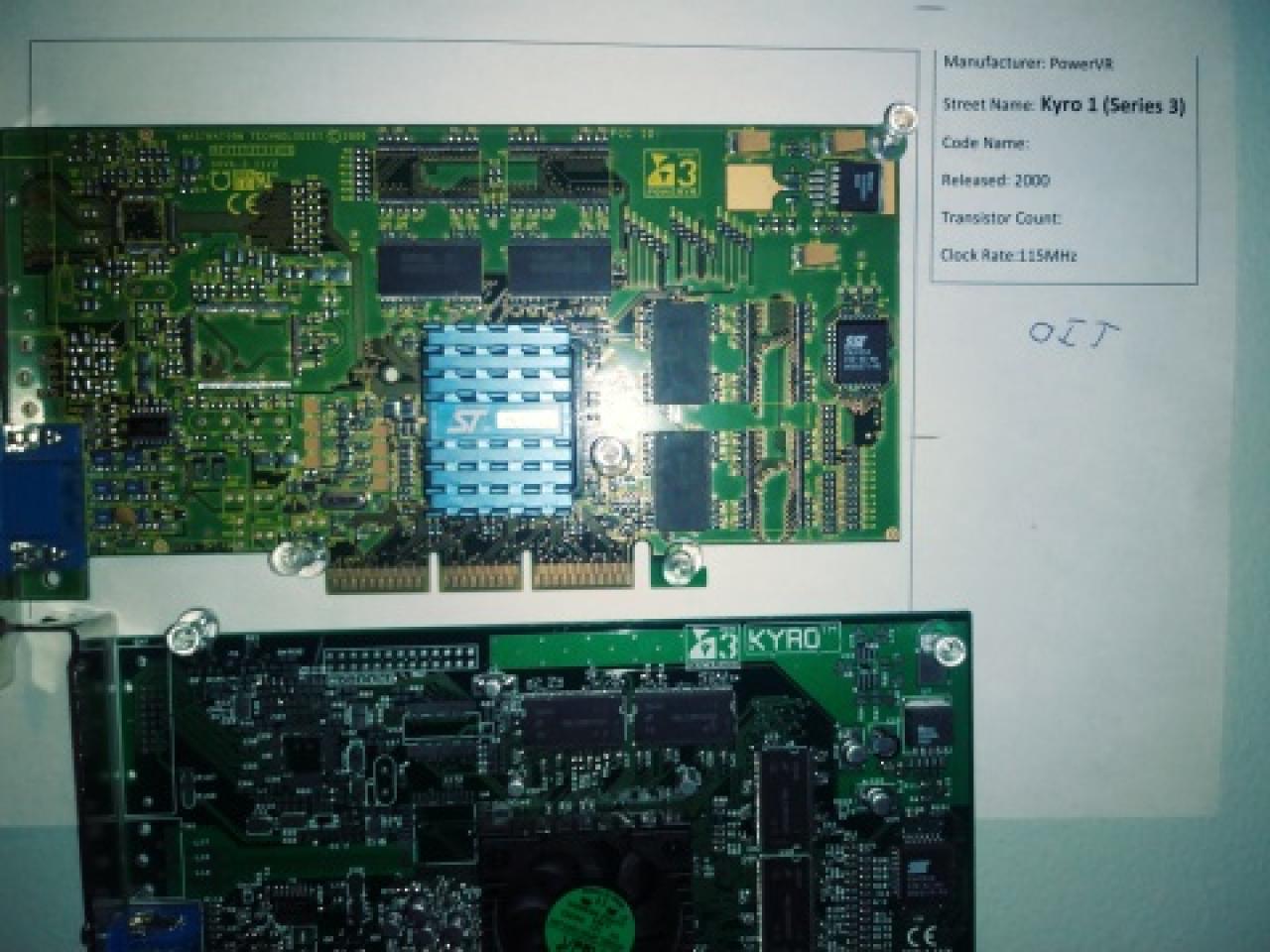 [09/01/2019] 402 GPUs an der Wand: Power VR Kyro 1