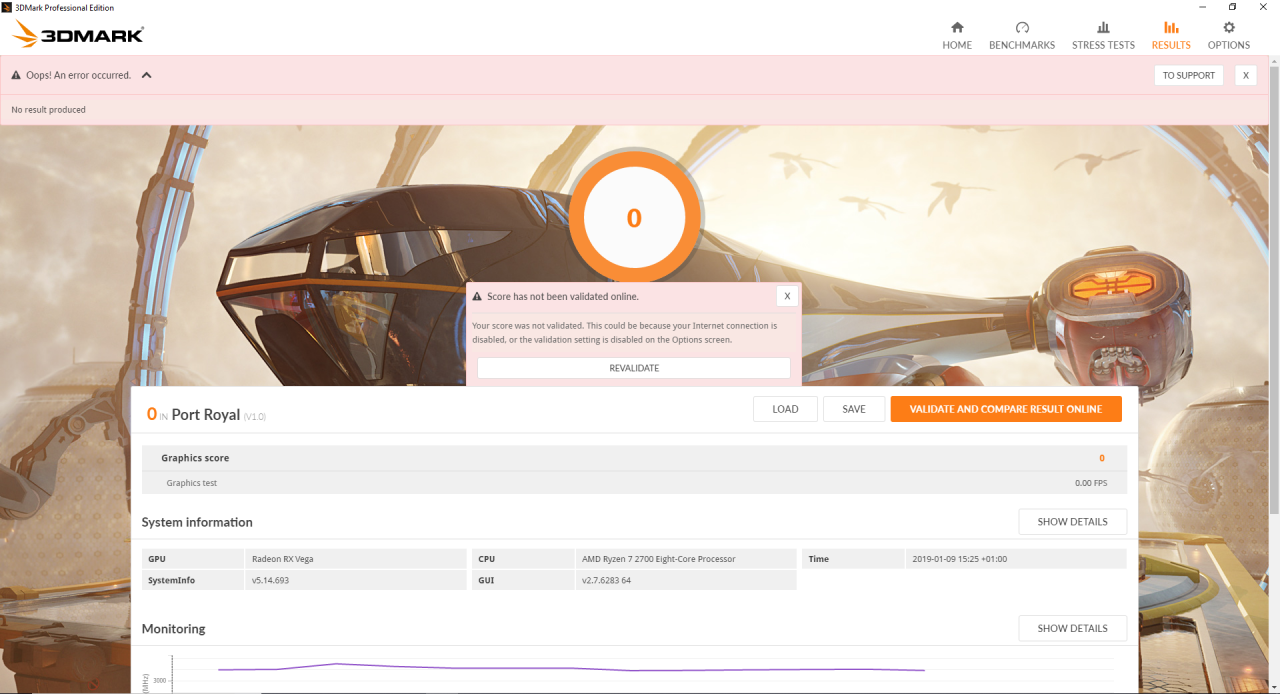 [09/01/2019] 3DMark Port Royal mit Radeon oder Geforce GTX Pascal: Das funktioniert nicht.