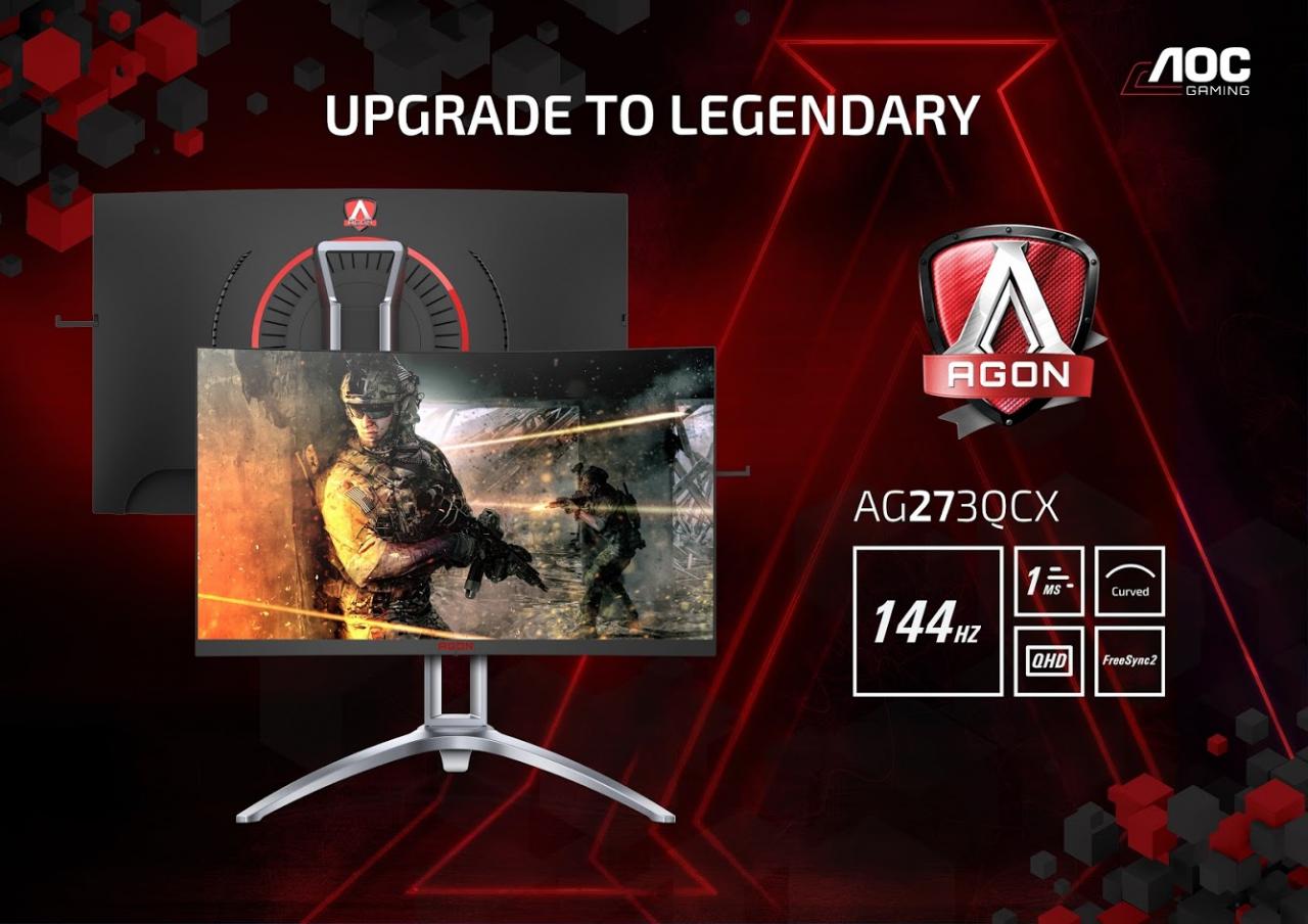 [21/01/2019] AOC Agon AG273QCX & AG273QCG: Verspätete Curved-Gaming-Monitore ab sofort erhältlich (2)