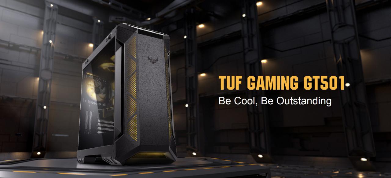 [04/01/2019] Asus TUF GT501: Neues Gehäuse setzt auf viel Stahl und RGB-Beleuchtung