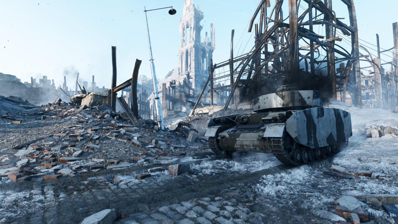 [17/01/2019] Battlefield 5 – Tessellation – Dynamisch erzeugte Kettenspuren mit echter Geometrie, tesselliertes Geröll