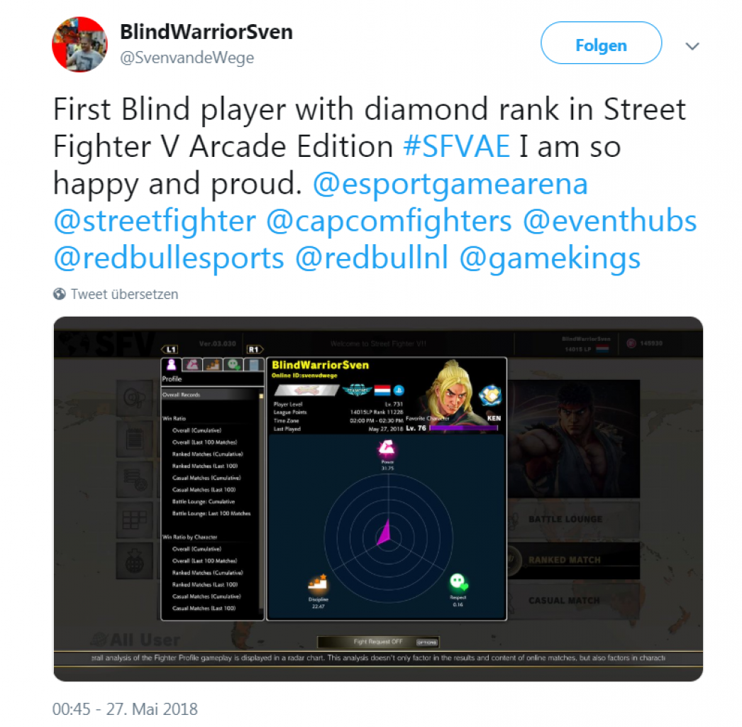 [08/01/2019] BlindWarriorSven on Twitter
