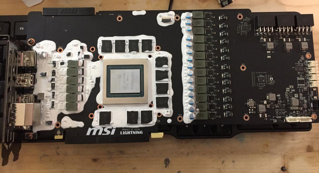 [03/01/2019] MSI Geforce RTX 2080 Ti Lightning Z 2 (mit Isolierung an den Spannungswandlern und dem Speicher)