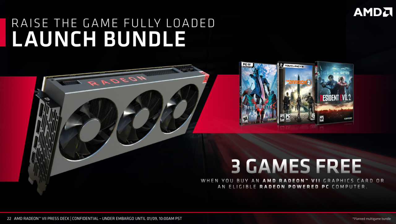 [10/01/2019] Radeon VII: Spielebundle zum Launch