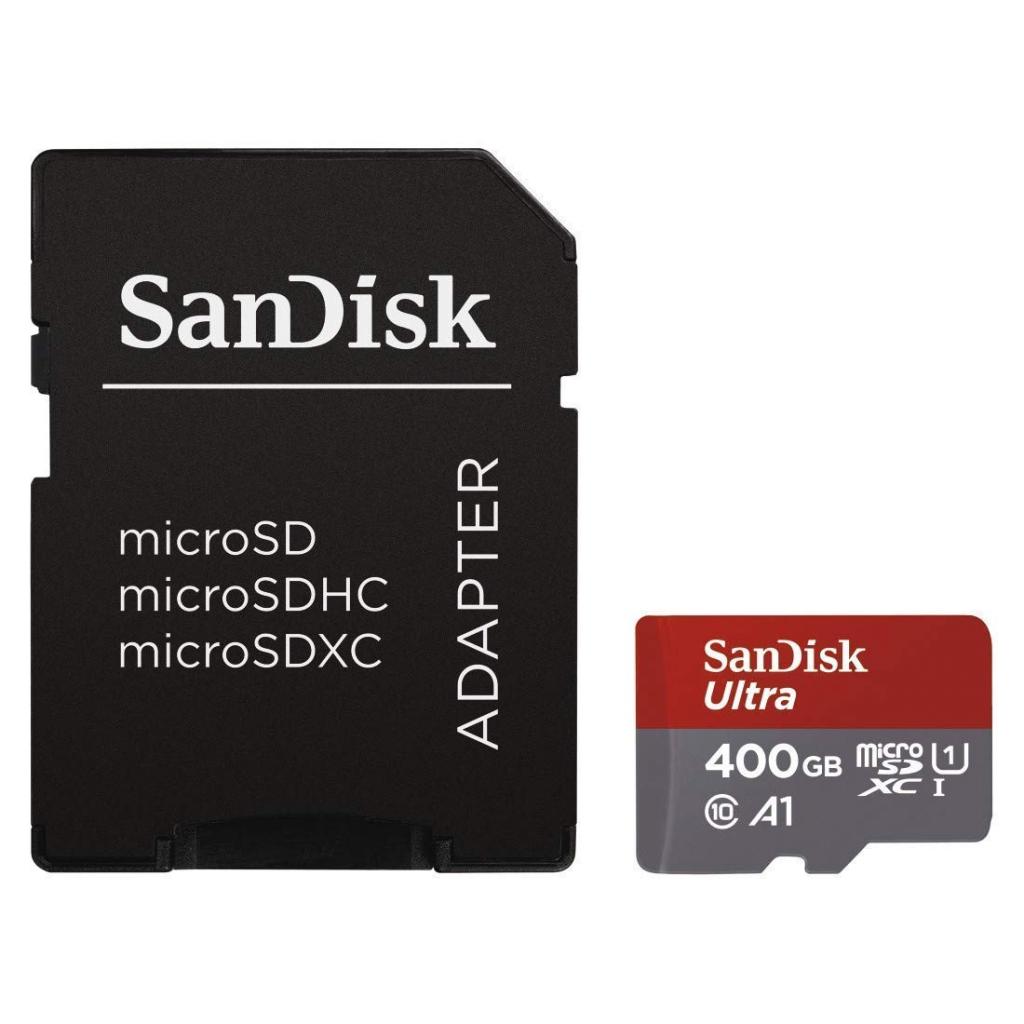 [16/01/2019] Die Sandisk Ultra 400GB microSDXC inklusive Adapter gibt es derzeit für 74,99 Euro bei Amazon.