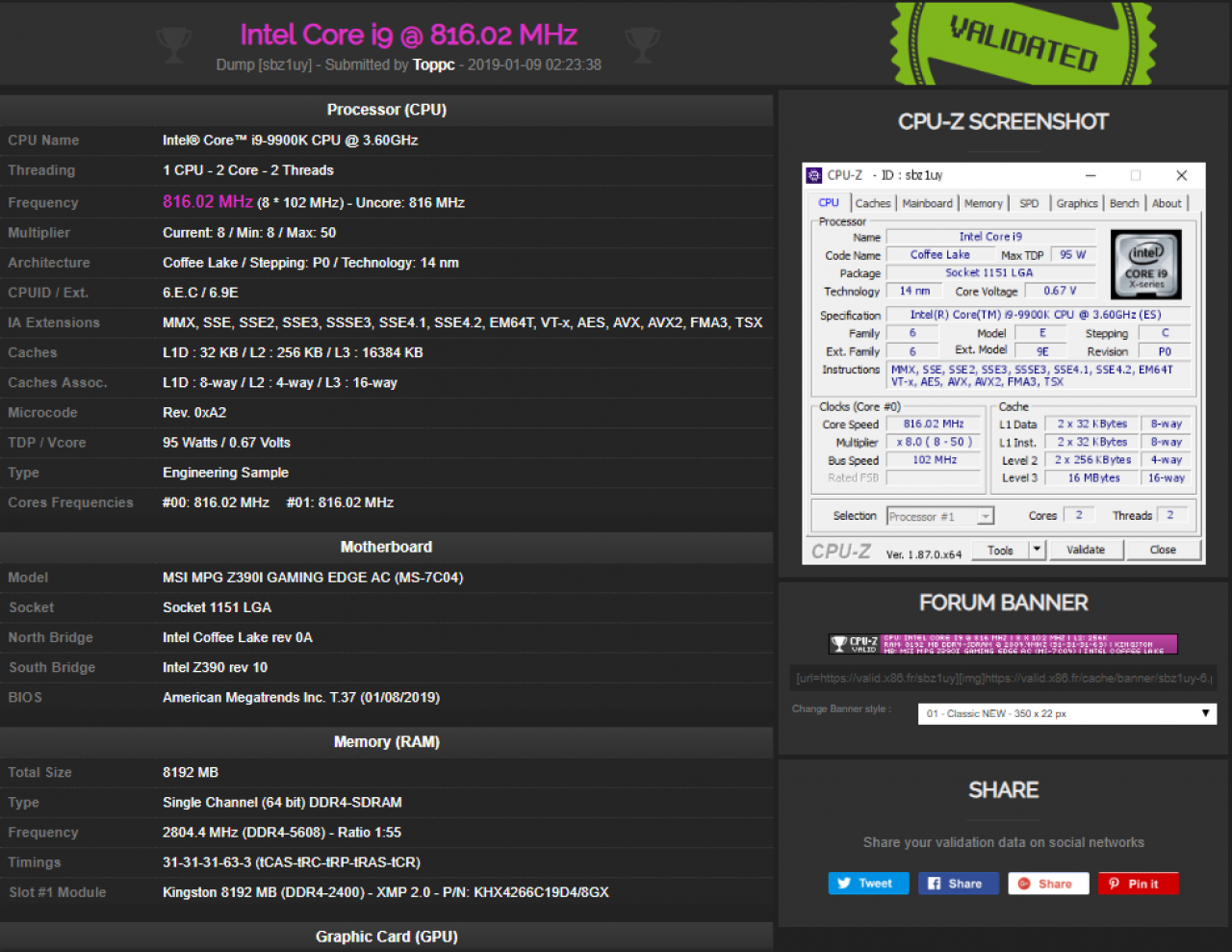 [16/01/2019] DDR4-RAM-Overclocking: MSI und Toppc holen sich den Thron von Adata mit DDR4-5608 (1)
