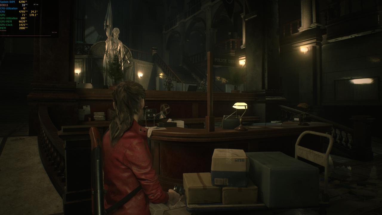 Resident Evil 2 - RX 580 - 4K non-interlaced - Grafik priorisieren