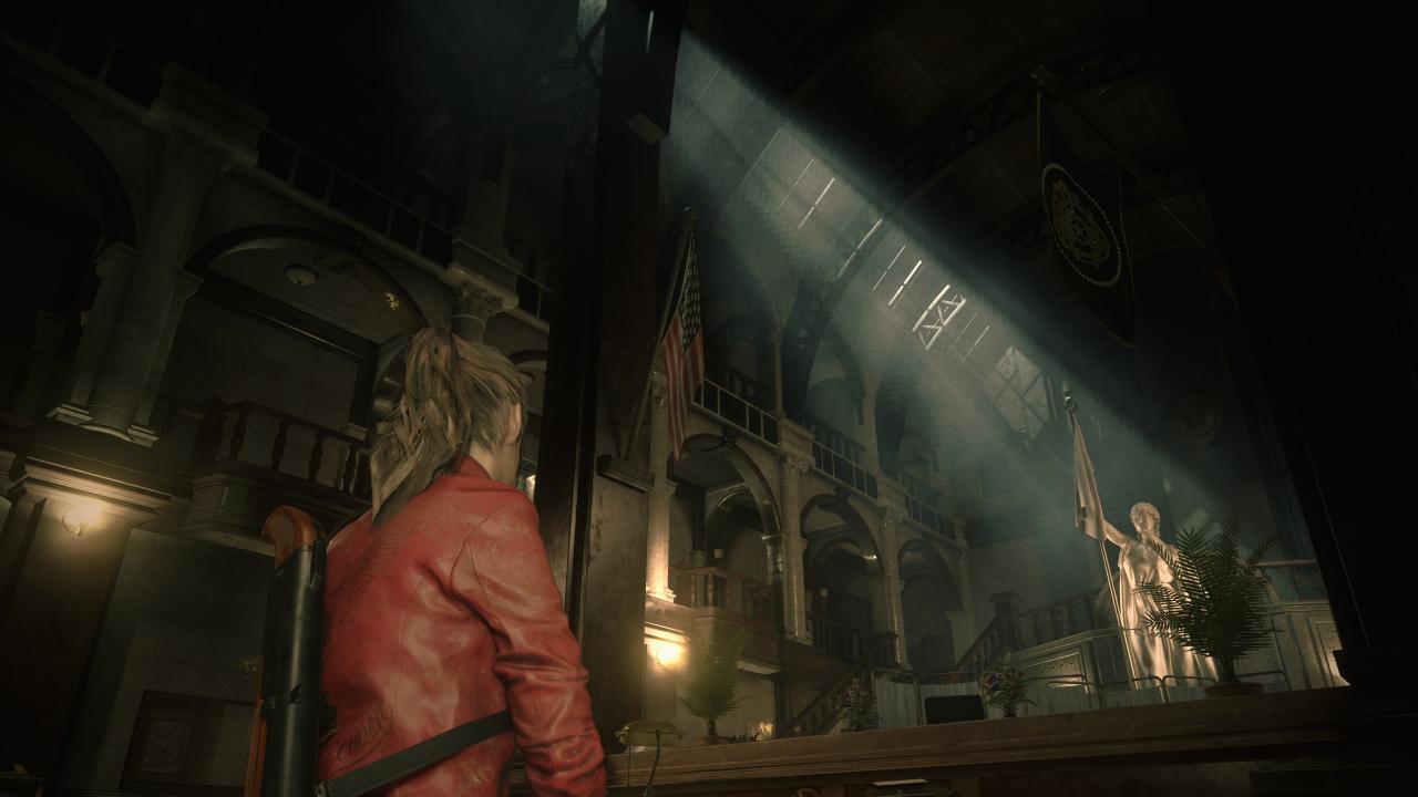 Resident Evil 2 - Volumetrische Beleuchtung niedrig