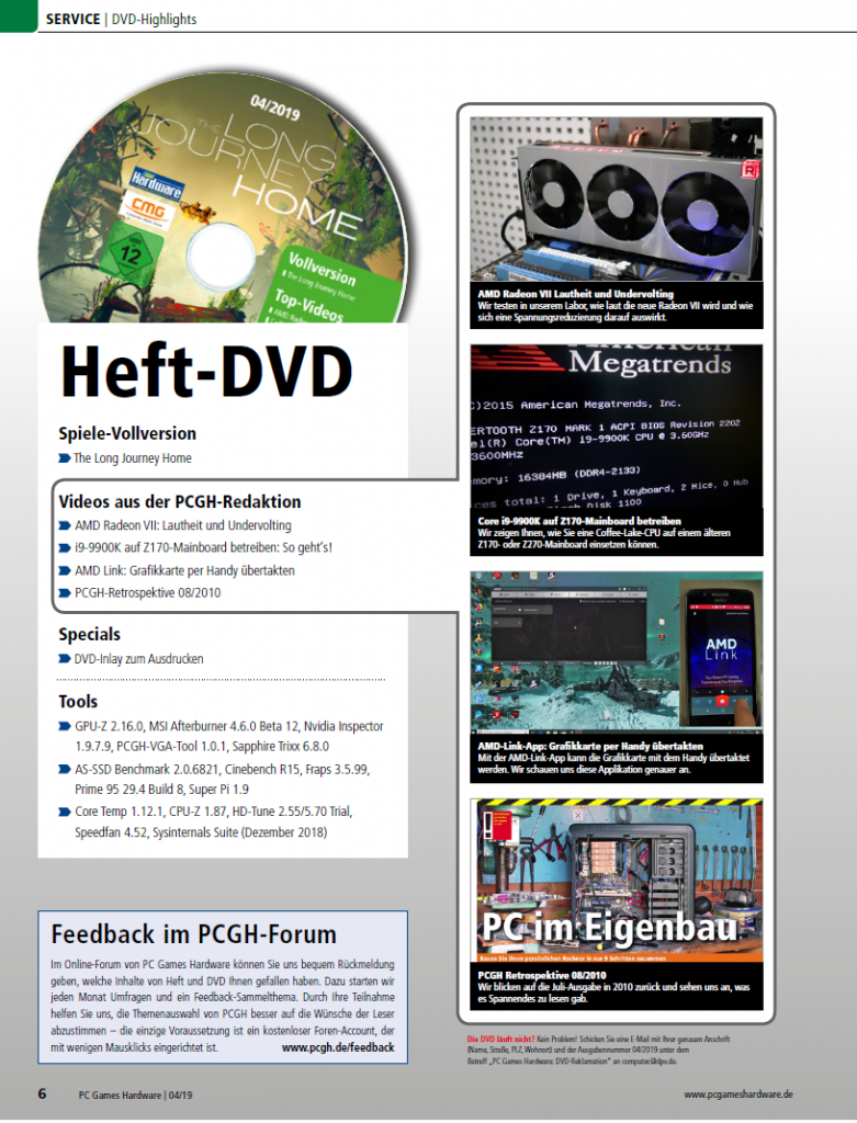 [26/02/2019] Die neue PCGH #222: DVD-Inhalt