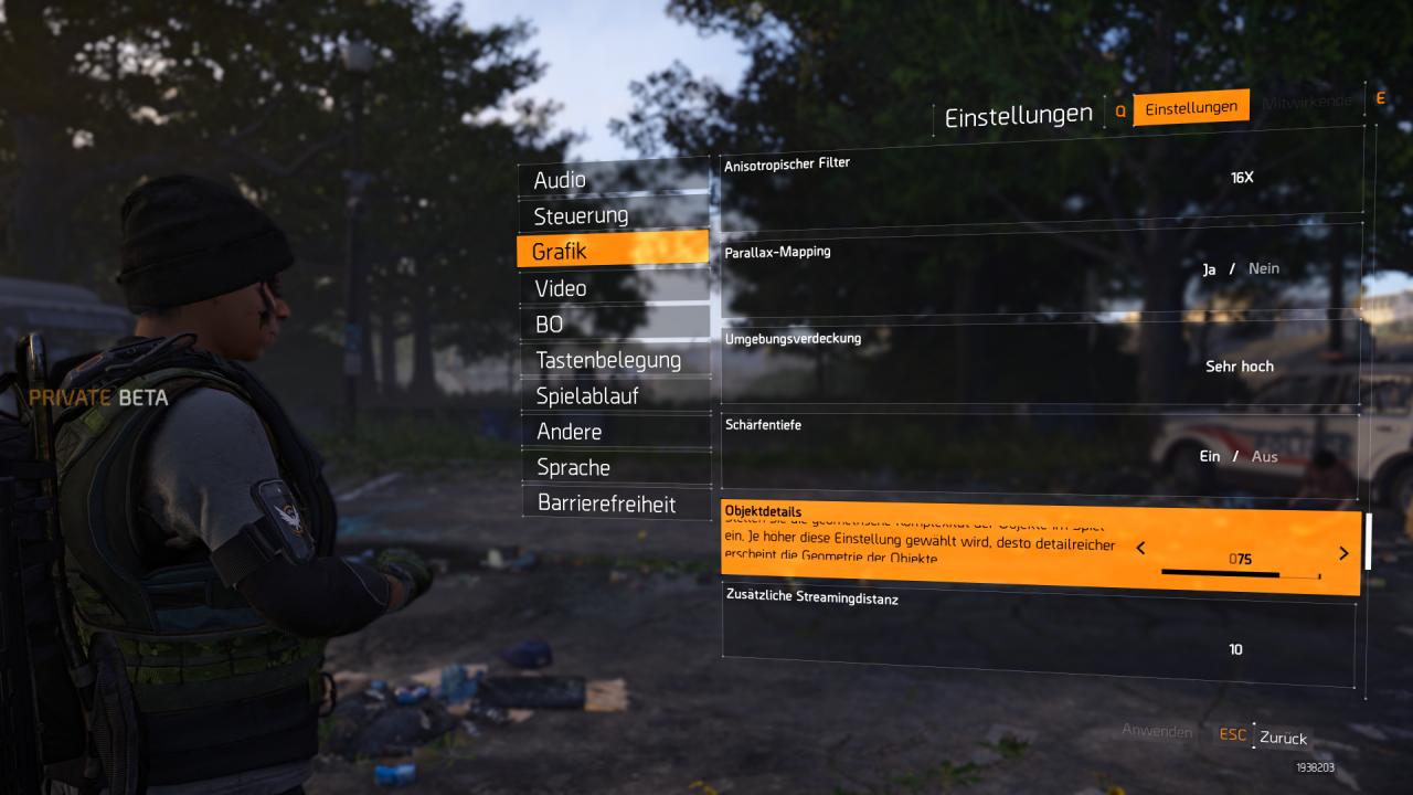 [12/02/2019] The Division 2 Beta - Grafikmenü (4)