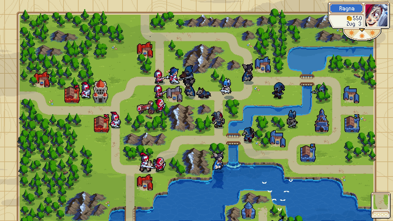 [06/02/2019] Wargroove: Einheiten auf pixeligen Feldern verschieben