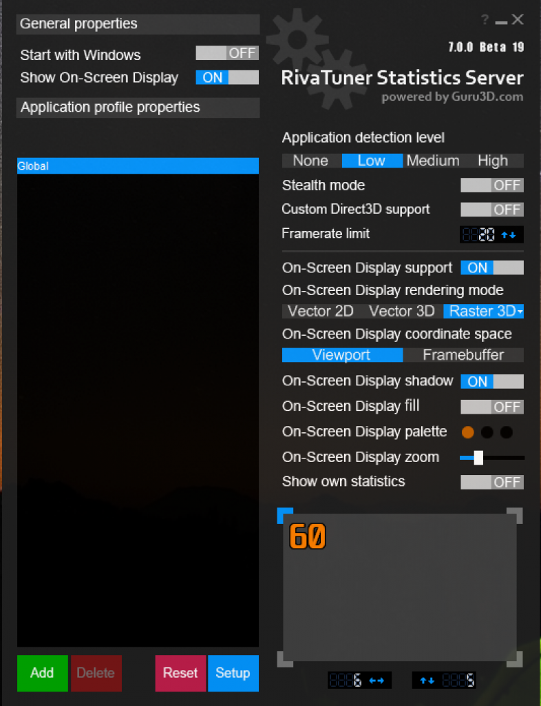 [28/02/2019] Der Frame Limiter der Oasis Demo geht nur bis 48 Fps. LFC checkt man besser mit dem Riva Tunter Statistivs Server (RTSS)