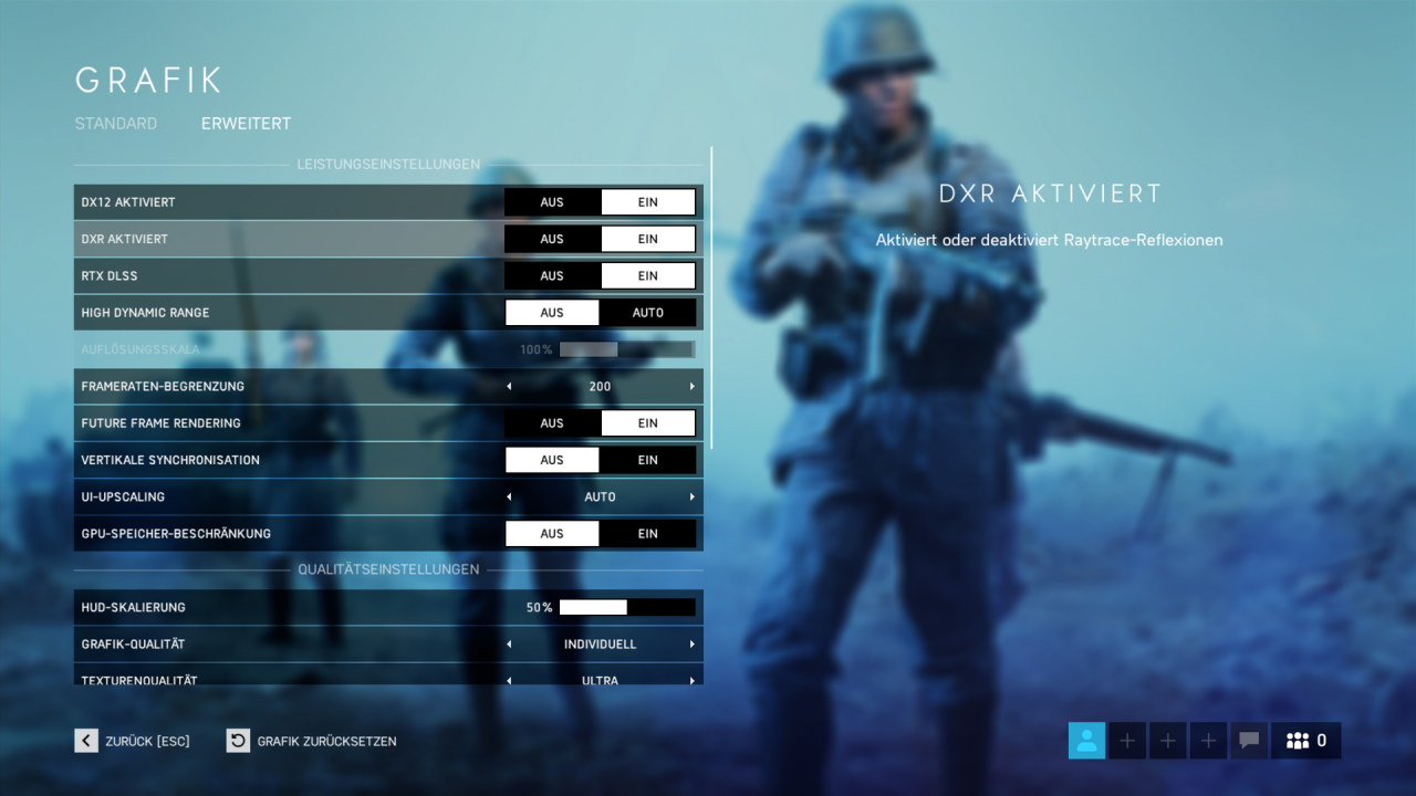 [29/03/2019] Battlefield 5 mit Geforce RTX 20: DLSS und DXR stehen zur Verfügung.