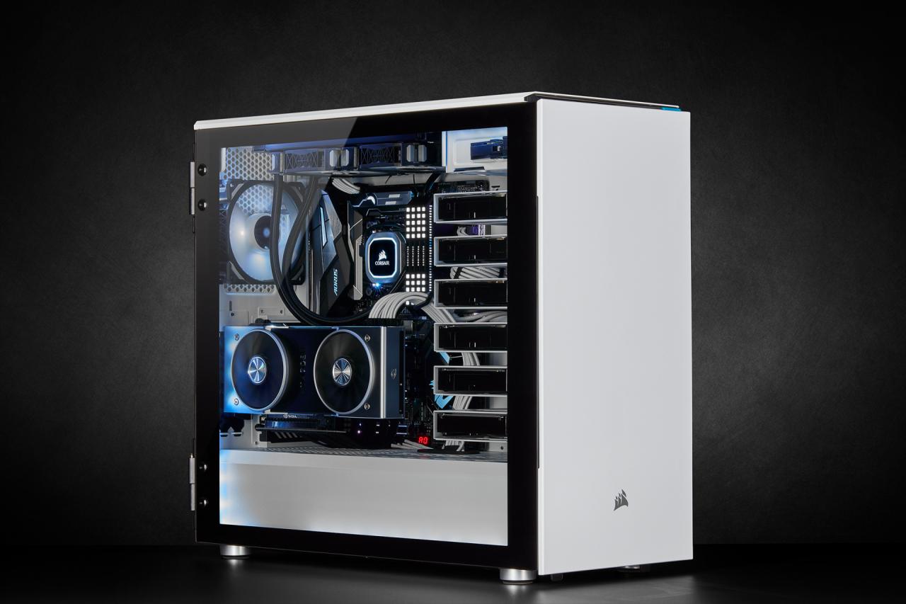 [12/03/2019] Corsair Carbide 678C: 5,25-Zoll-Schacht, Dämmung, Fronttür, Hartglas und USB 3.1 kombiniert (131)