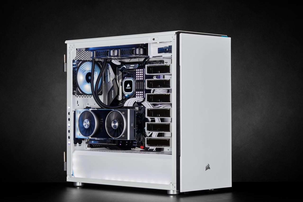 [12/03/2019] Corsair Carbide 678C: 5,25-Zoll-Schacht, Dämmung, Fronttür, Hartglas und USB 3.1 kombiniert (141)
