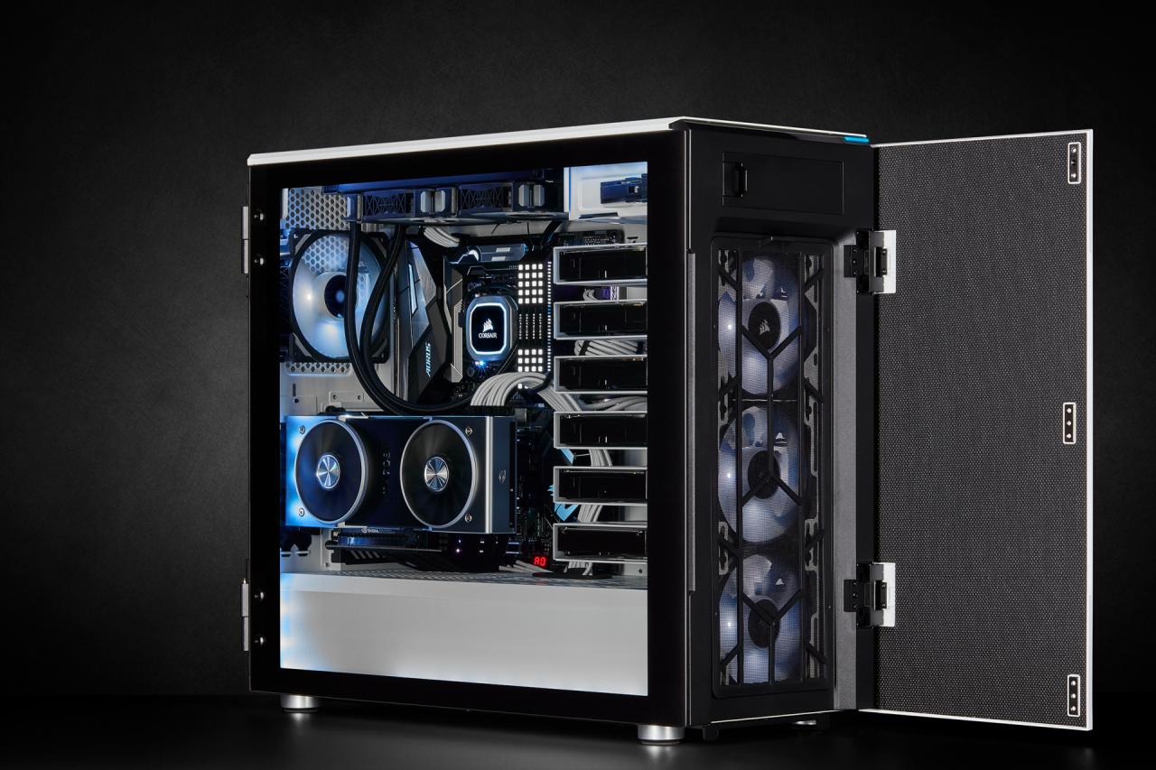 [12/03/2019] Corsair Carbide 678C: 5,25-Zoll-Schacht, Dämmung, Fronttür, Hartglas und USB 3.1 kombiniert (145)