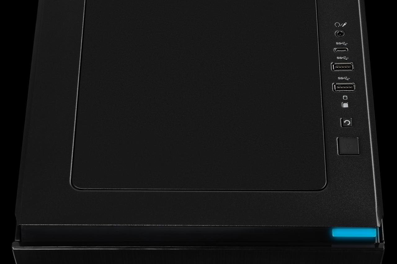 [12/03/2019] Corsair Carbide 678C: 5,25-Zoll-Schacht, Dämmung, Fronttür, Hartglas und USB 3.1 kombiniert (24)
