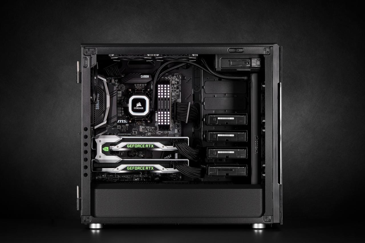 [12/03/2019] Corsair Carbide 678C: 5,25-Zoll-Schacht, Dämmung, Fronttür, Hartglas und USB 3.1 kombiniert (50)