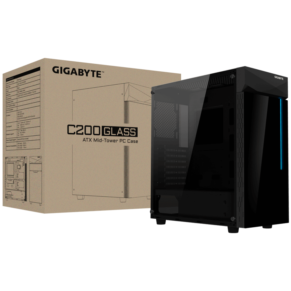 [12/03/2019] Gigabyte C200 Glass: „Exquisite Schlichtheit“ mit gehärtetem Glas (1)