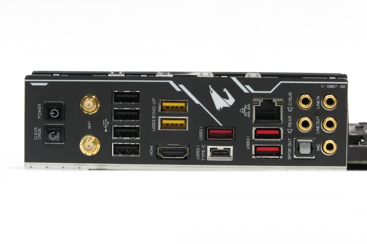[29/03/2019] Gigabyte Z390 Aorus Master: I/O-Panel