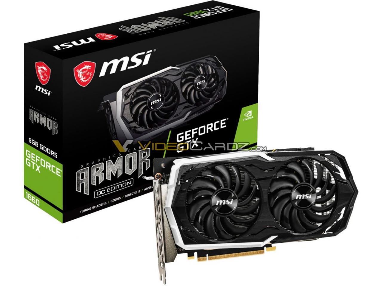 [09/03/2019] MSI GTX 1660 Armor