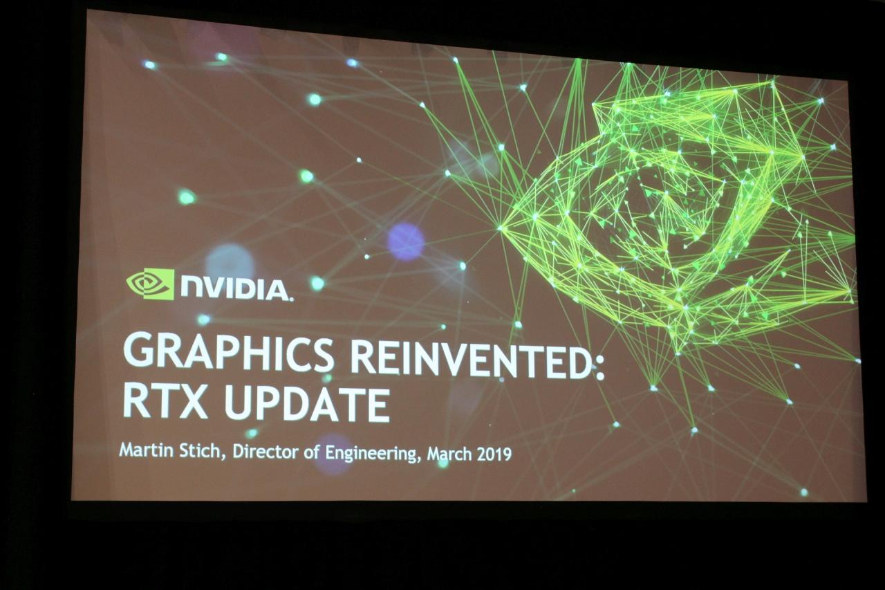 [29/03/2019] Nvidia auf der GDC 2019: Raytracing und die Zukunft der Spielegrafik (1)