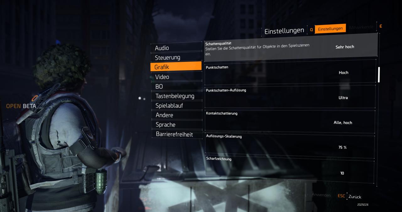 [05/03/2019] The Division 2 Open BETA Graphics Settings (2)