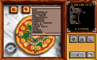 [29/04/2019] 1994: Pizza Connection: Das Spiel wurde von der Cybernetic Corporation entwickelt und 1994 von Software2000, einem ehemaligen Publisher und Entwickler aus Eutin in Schleswig-Holstein, veröffentlicht. Auch hier befindet man sich im Genre der Wirtschaftsimulationen und muss eine europaweite Pizzeria-Kette aufbauen. Nach der Restaurants-Eröffnung gilt es dann Pizzen zu designen oder Werbung zu schalten. Man kann aber auch über sogenannte dreckige Aufgaben Konkurrenten sabotieren, Polizei und Gesundheitsamt bestechen oder mit Waffen handeln. Typisches Pizzeria-Flair eben.