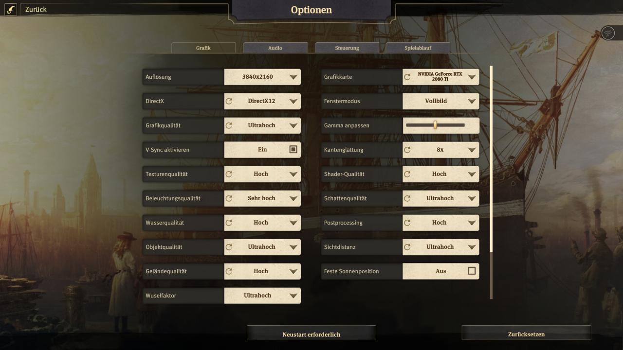 [12/04/2019] Anno 1800 - Menü - Grafik