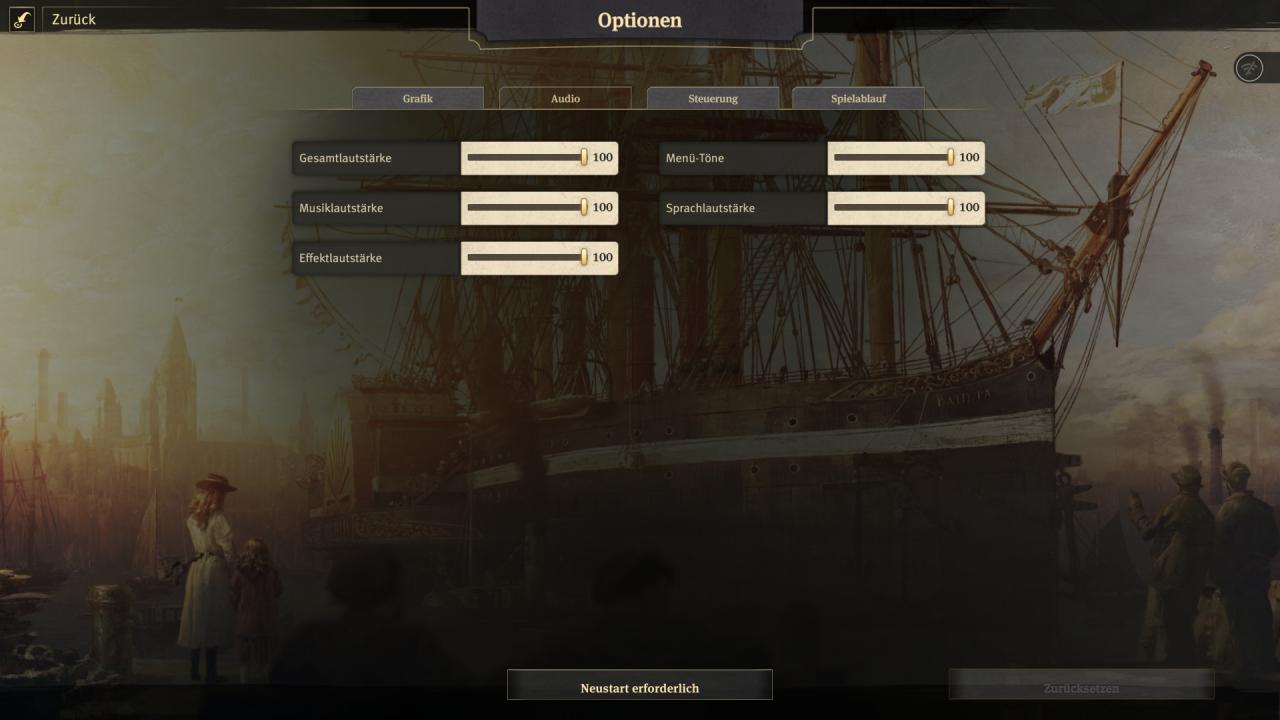 [12/04/2019] Anno 1800 - Menü - Audio
