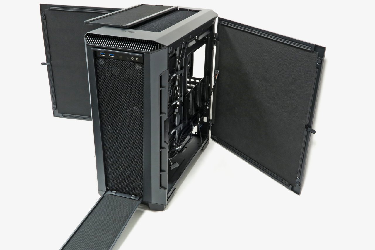 [30/04/2019] Phanteks geräumiges Gehäuse macht nicht mit bunten Lüftern und LEDs oder Glaselementen auf sich aufmerksam. Das Eclipse P600S verdient sich die Pole Position im Vergleichstest der Ausgabe 05/2019 mit seiner leisen Kühlung von 0,9/0,9 Sone.&nbsp;&nbsp;&nbsp;&nbsp;&nbsp; 