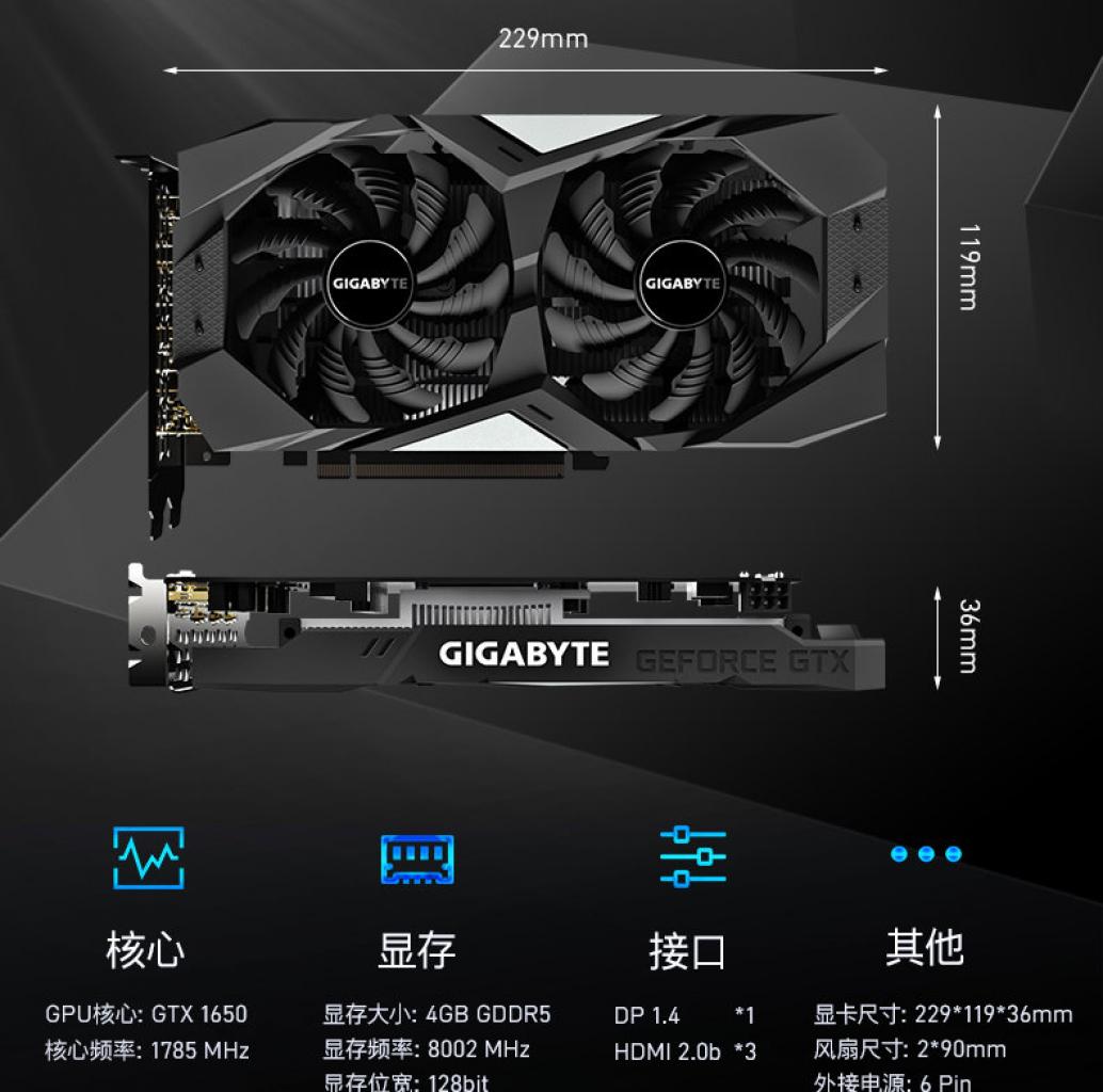 [22/04/2019] Gigabyte GTX 1650 Windforce OC