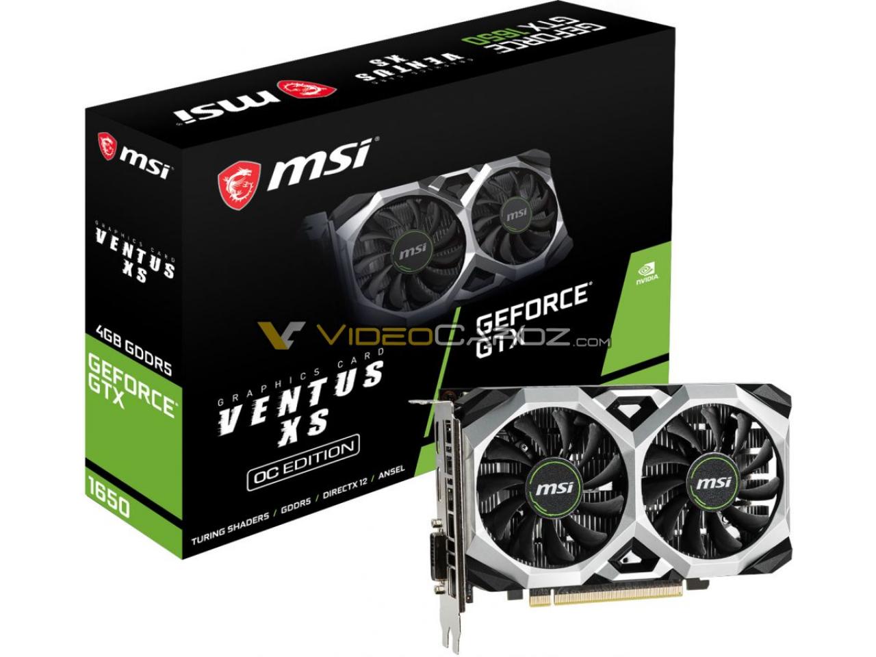 [22/04/2019] MSI GTX 1650 Ventus XS