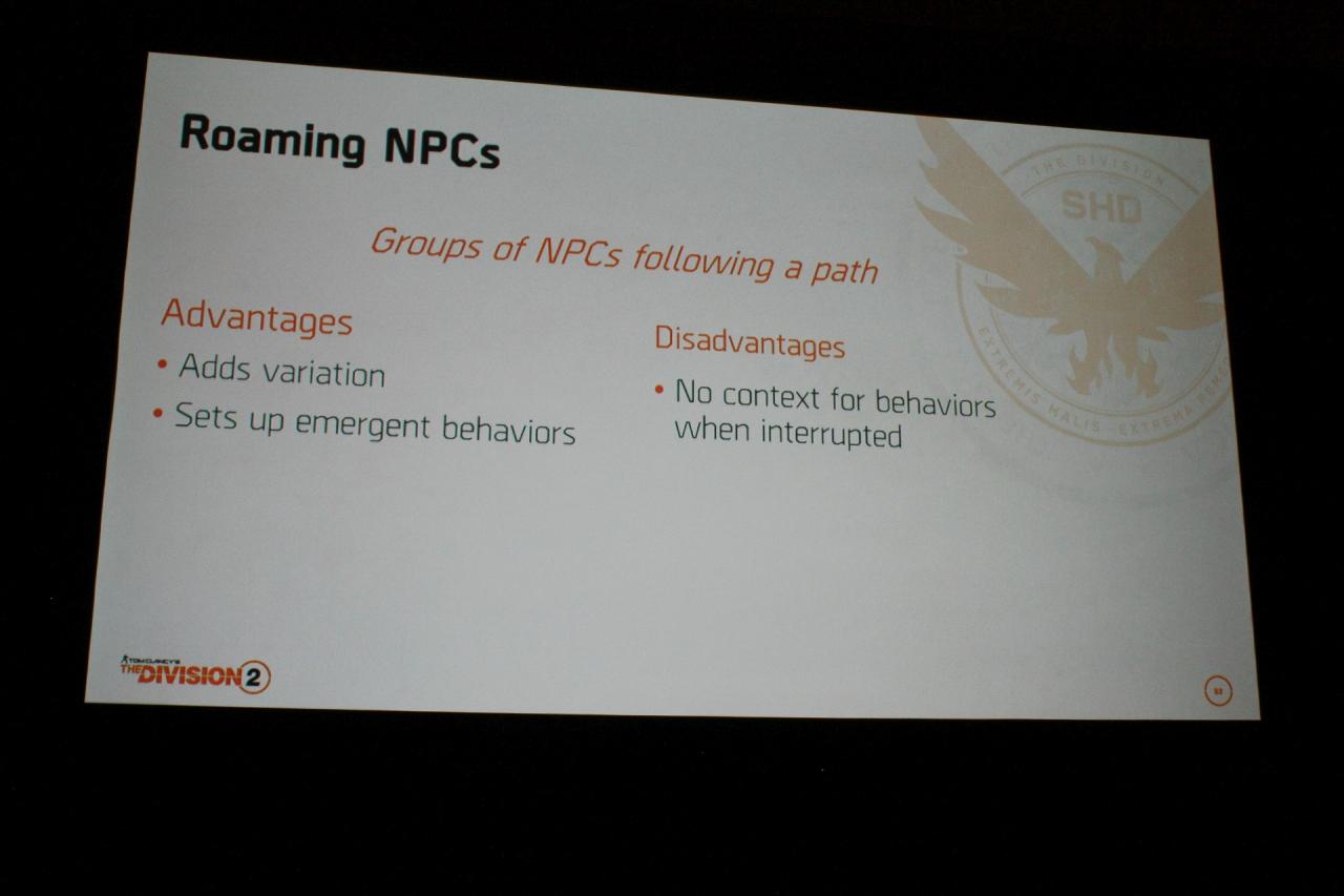 [01/04/2019] The Division 2 auf der GDC 2019: Schlauere NPCs für mehr Realismus (2)