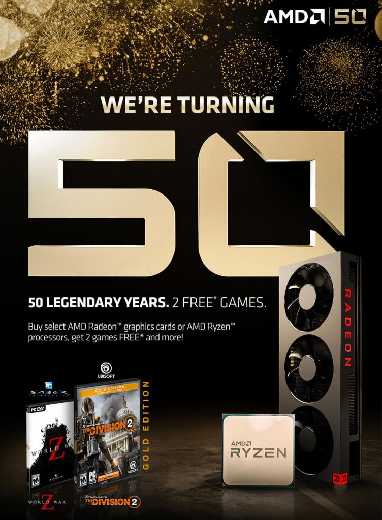 [29/04/2019] Ryzen 7 2700X Gold Edition: Spiele-Bundle und AMD-T-Shirt dabei (1)