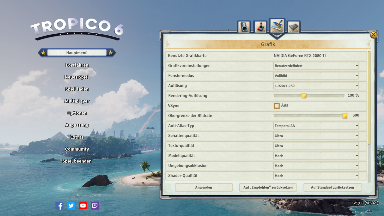 [04/04/2019] Tropico 6 Grafikoptionen 2