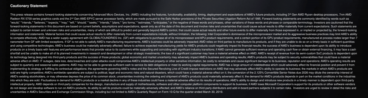 [27/05/2019] AMD Computex Keynote 1