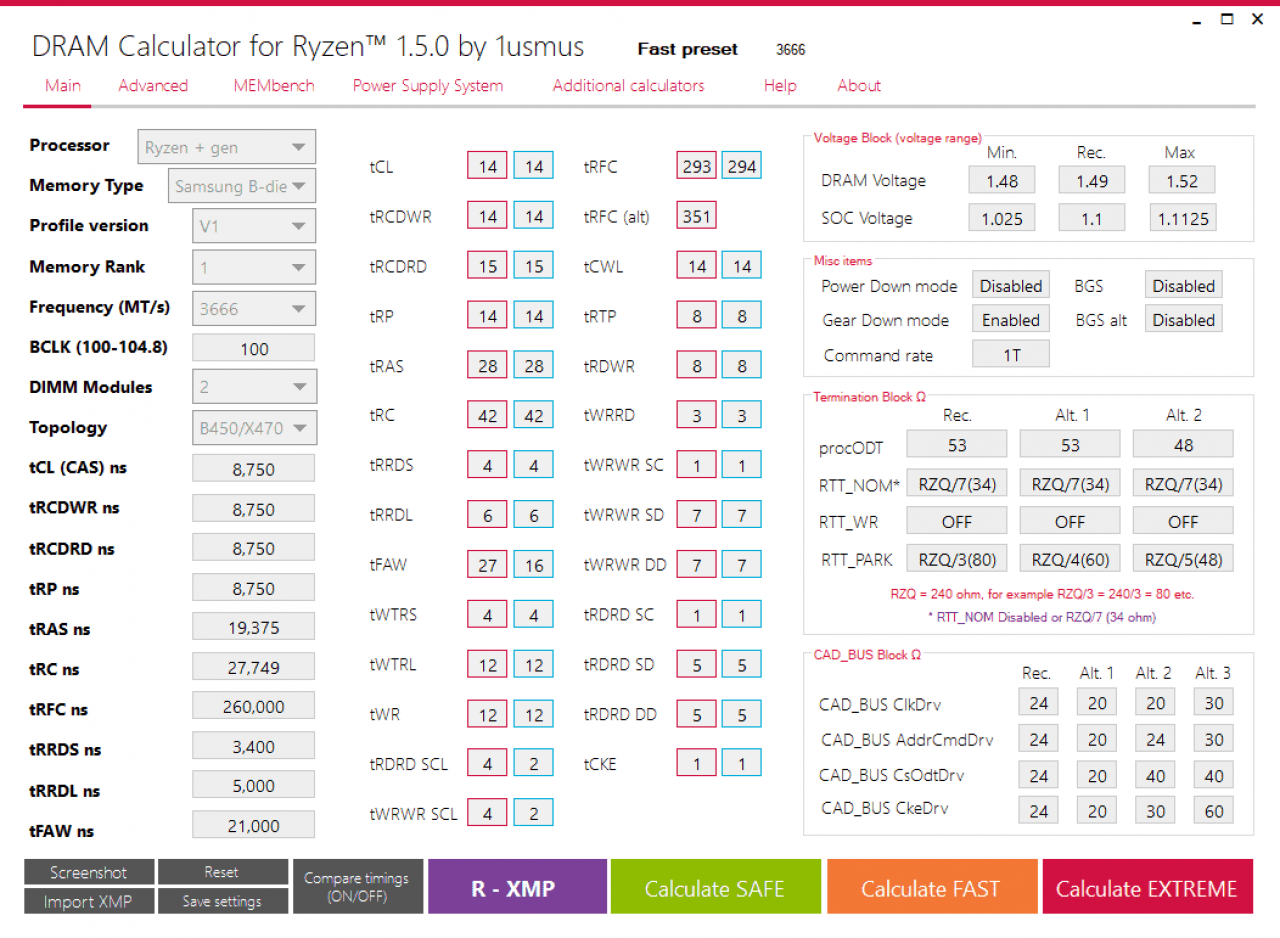 [10/05/2019] DRAM-Calculator im Einsatz