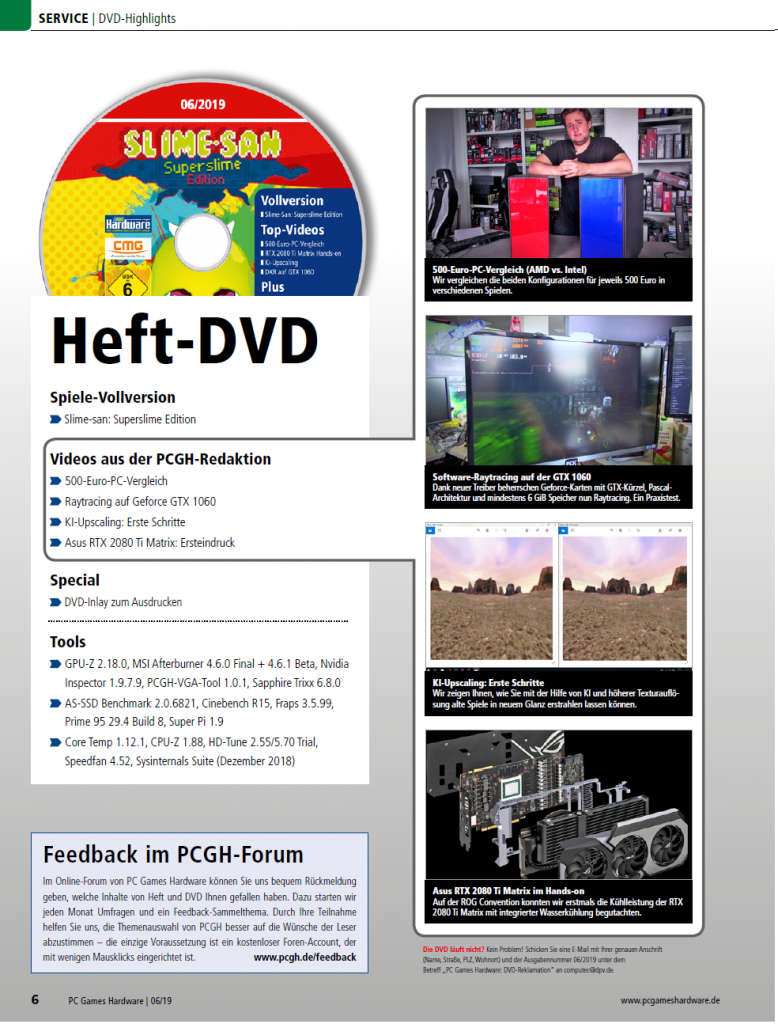 [02/05/2019] PC Games Hardware Ausgabe 06/2019 #224: DVD-Inhalt