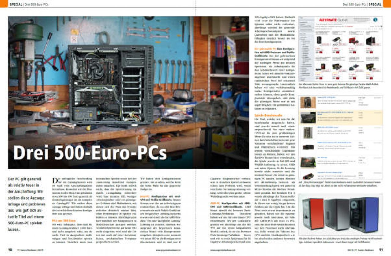 [02/05/2019] PC Games Hardware Ausgabe 06/2019 #224:&nbsp;Praxis: Der 500-Euro-PC