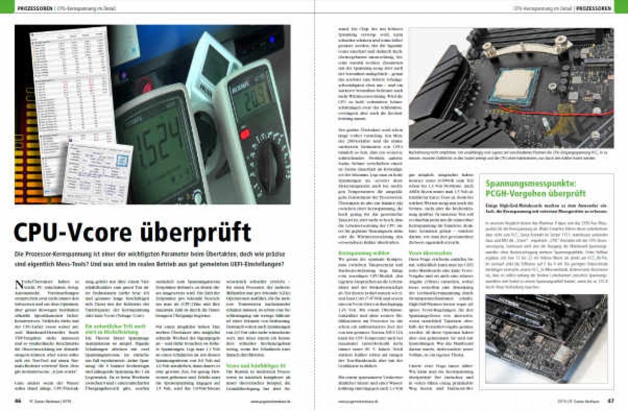 [27/05/2019] PCGH Ausgabe #225 07/2019:&nbsp; Praxis: CPU-Kernspannung im Detail