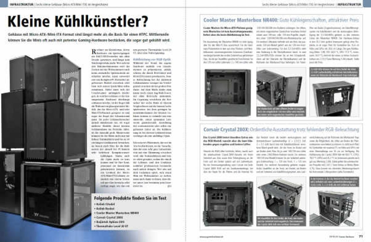 [27/05/2019] PCGH Ausgabe #225 07/2019:&nbsp;&nbsp;Test: 6 × Micro-ATX-/Mini-ITX-Gehäuse