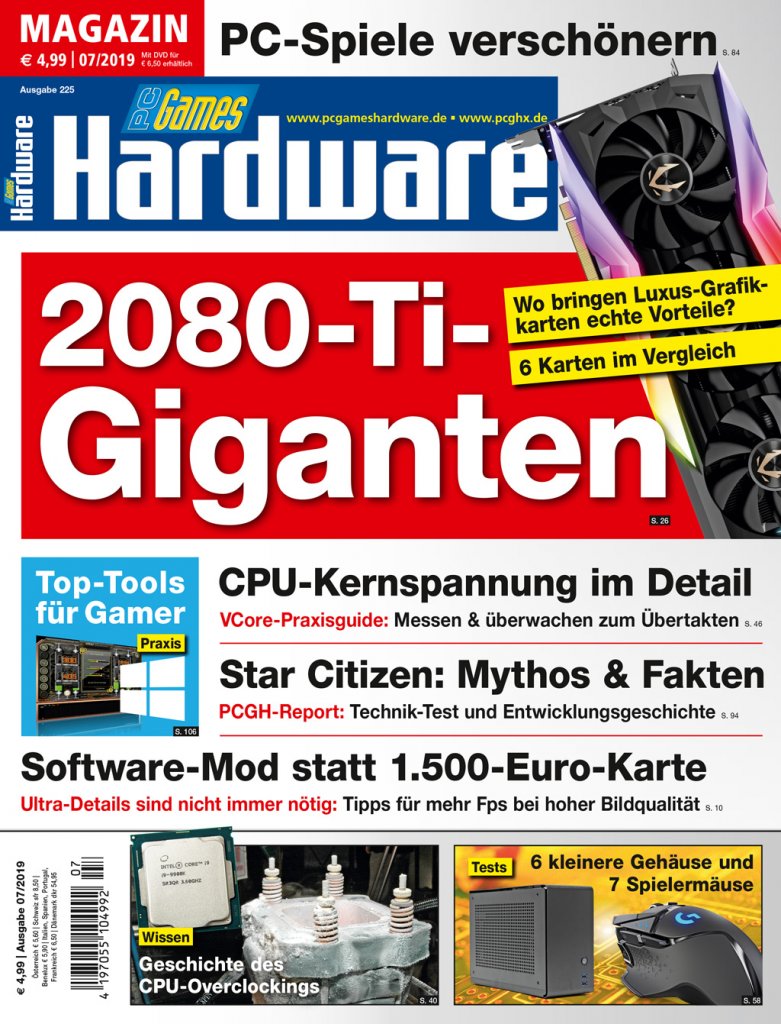 [27/05/2019] PCGH Ausgabe #225 07/2019:&nbsp; Magazin-Cover