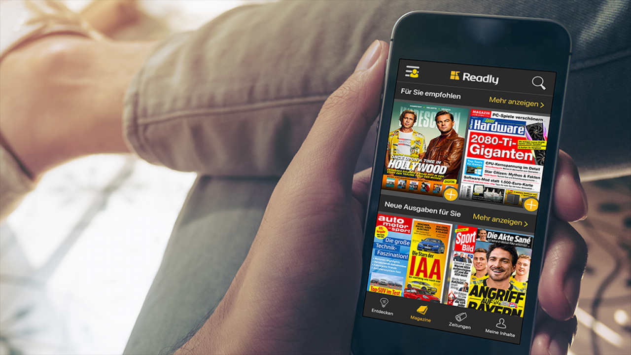 [26/06/2019] Readly - jetzt zwei Monate zum Vorzugspreis von 0,99€ testen!